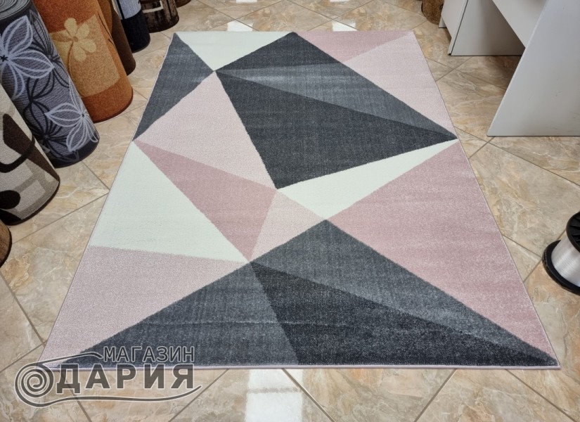 Тъкан килим MAGNOLIA 139 l.grey/pink